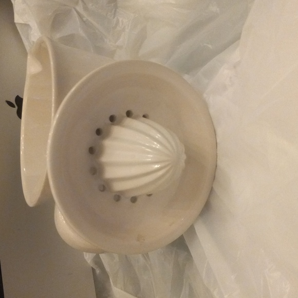 Rae Dunn Ceramic Citrus Juicer "Squeeze" Removable Lid - Picture 5 of 9